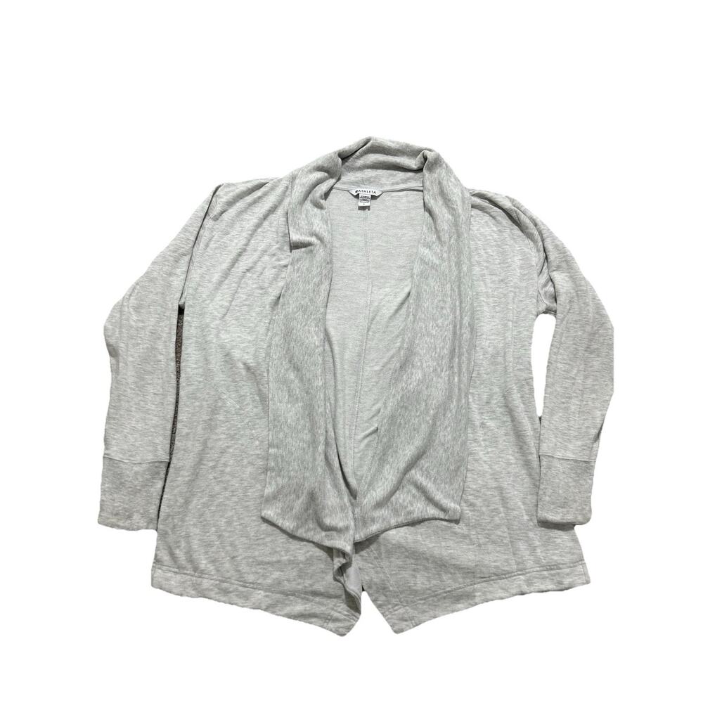 ATHLETA‎ Women’s L Cozy Soft Pranayama Restore Wrap Gray Cardigan